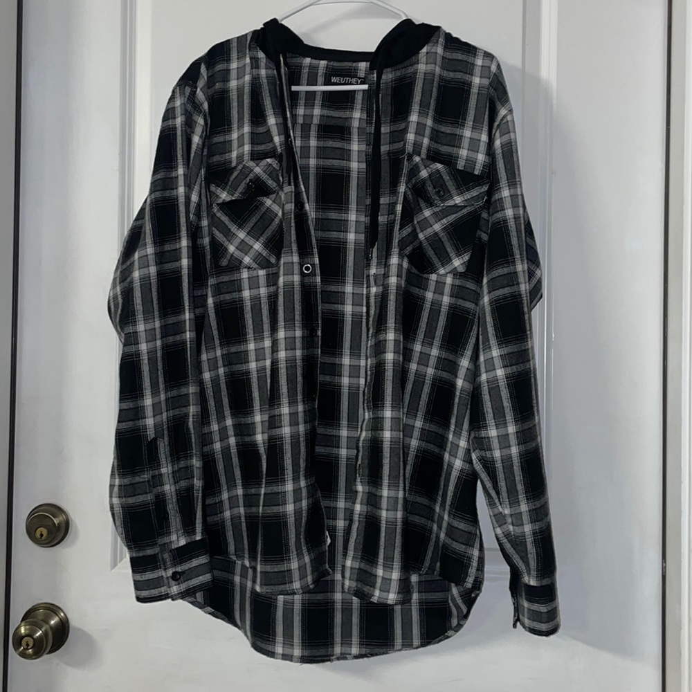 Hooded flannel